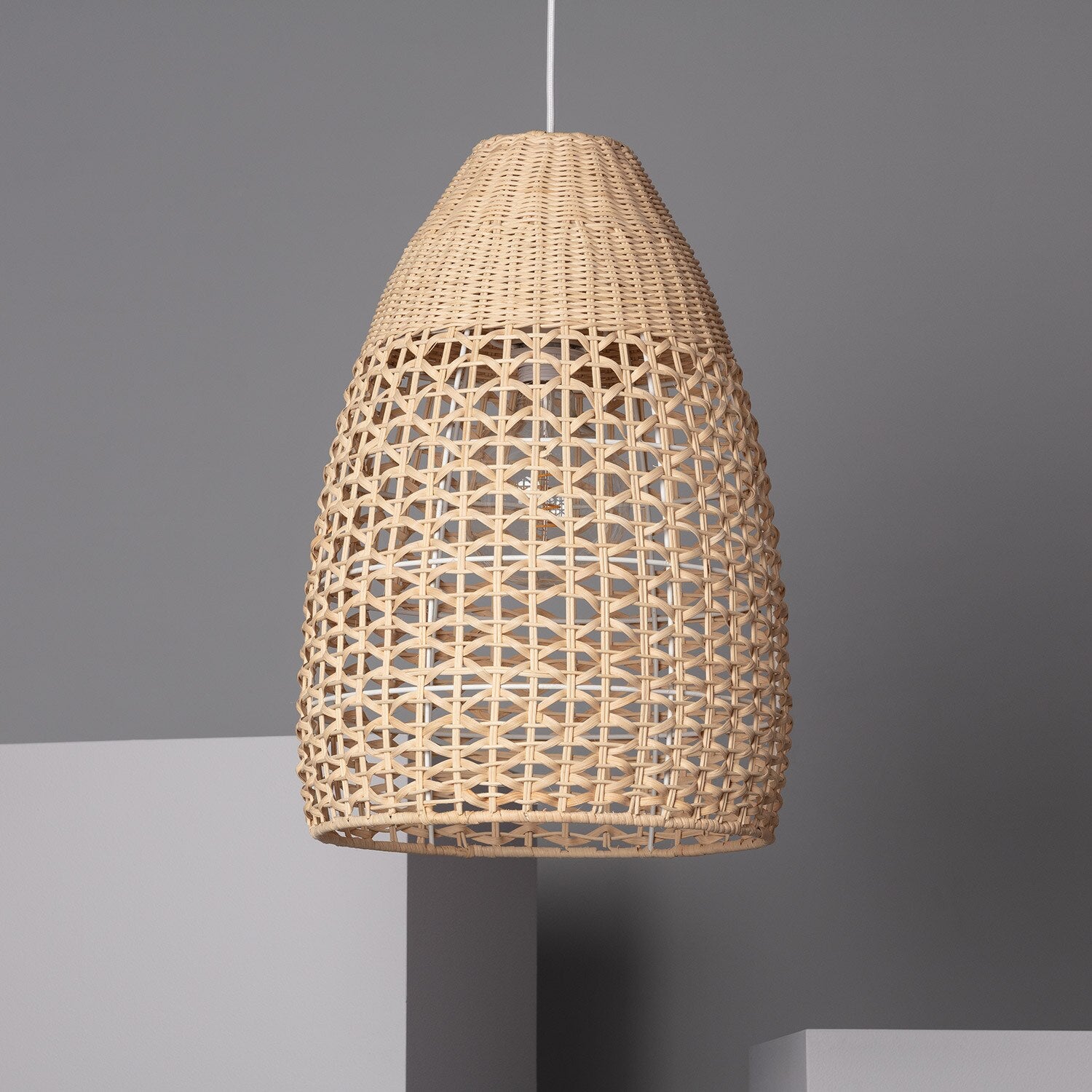 Rattan lamps